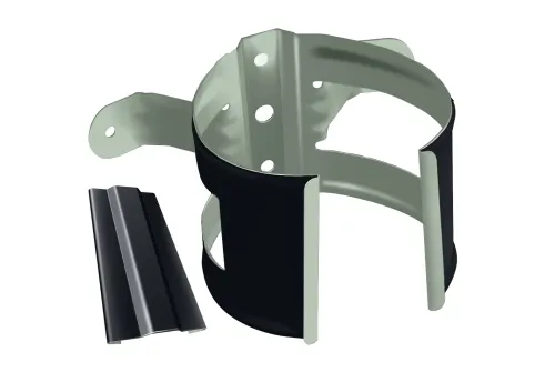 Кронштейн трубы на дерево GRAND LINE PE металл RAL 7024 графитовый 100 мм