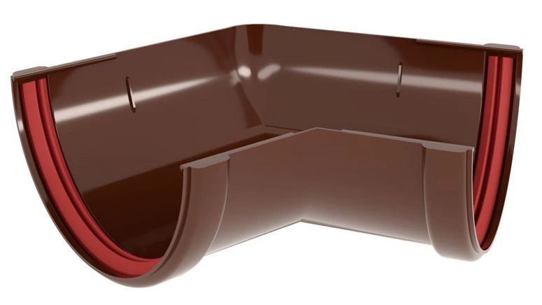 Угол желоба 120мм 135гр ПВХ Grand Line (шоколадный)