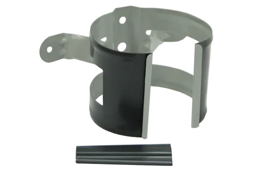 Кронштейн трубы на дерево металл Optima (мокрый асфальт 7024) 90мм