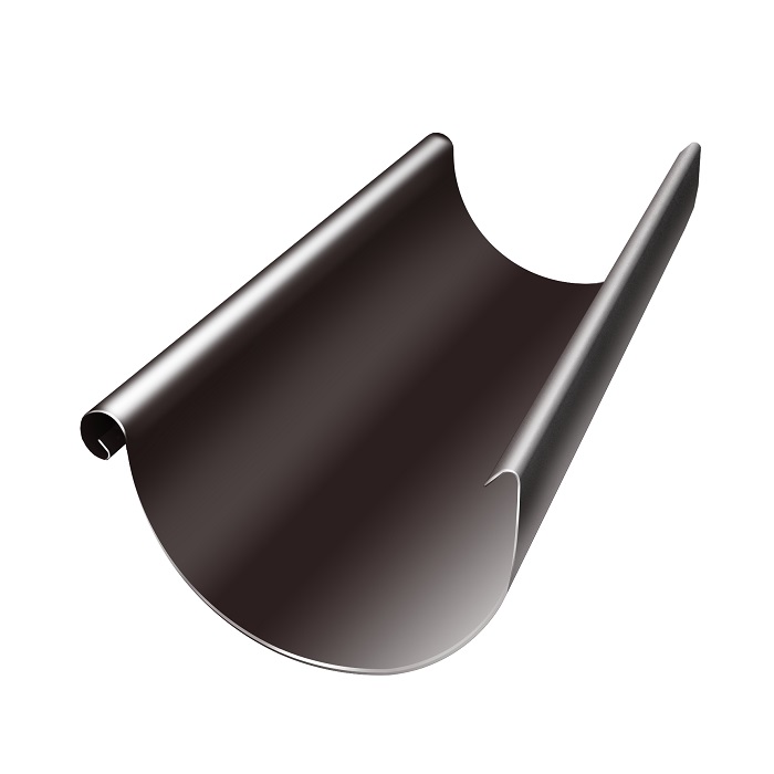 Желоб водосточный GRAND LINE PE металл RAL 8017 шоколадный 150 мм 3000 мм