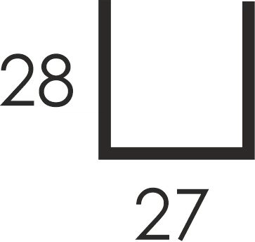 Профиль потолочный ППН 28*27 (3 000, 0,65, оцинкованный) в Благовещенске