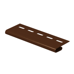 Планка финишная для сайдинга U-PLAST коричневая 3050 мм