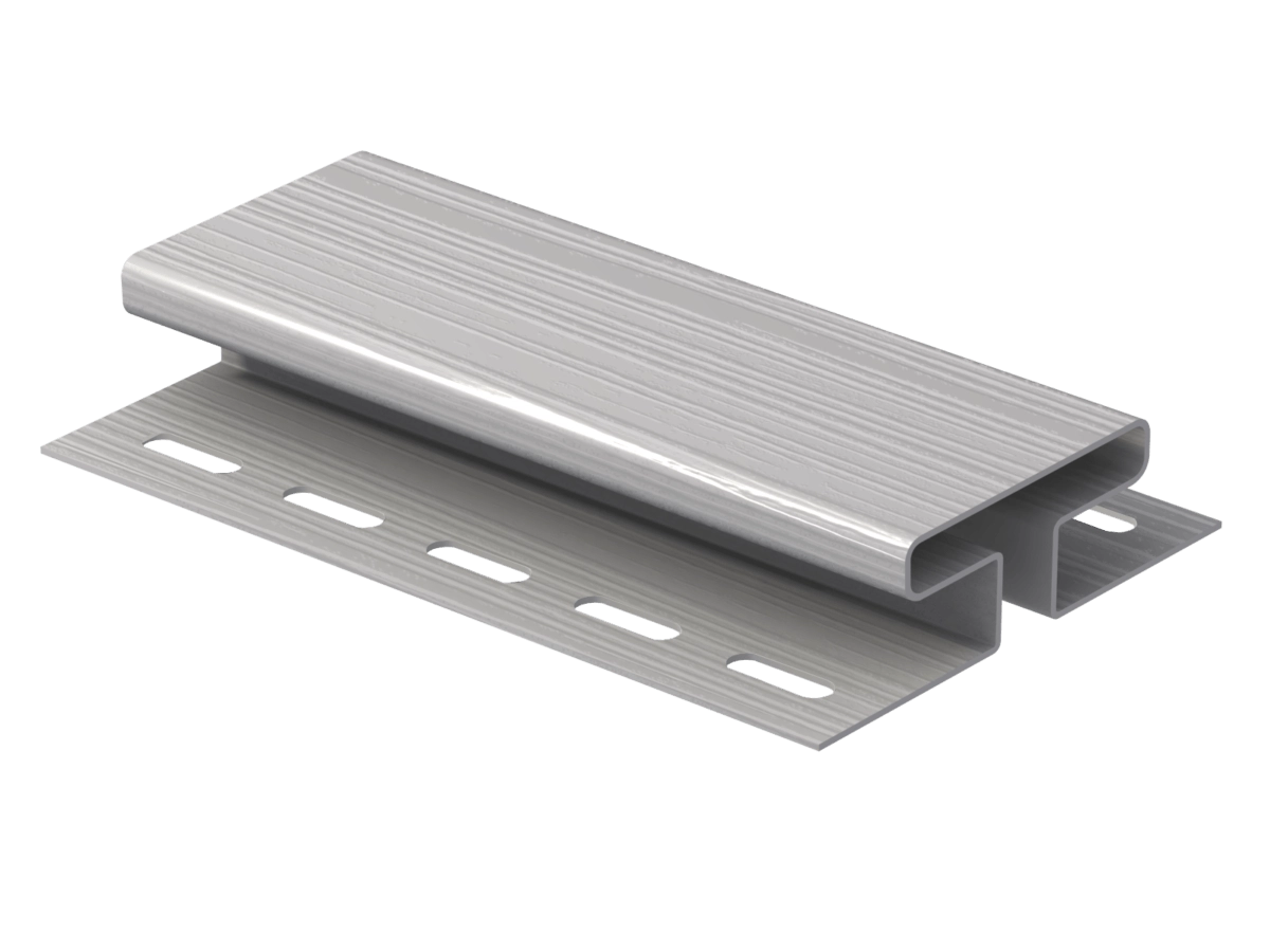 H-профиль для сайдинга U-PLAST Корабельный брус серый 3050 мм