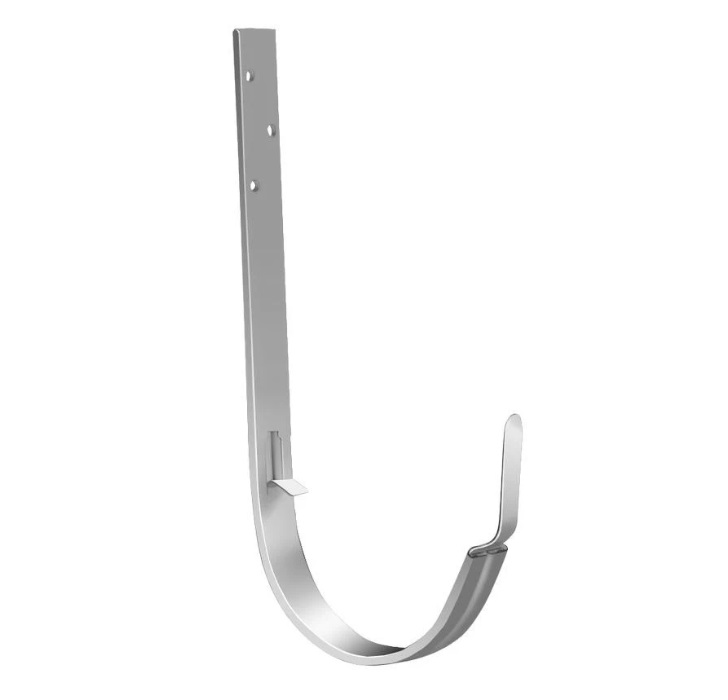 Карнизный крючок длинный GRAND LINE PE металл RAL 9003 сигнально белый 150 мм