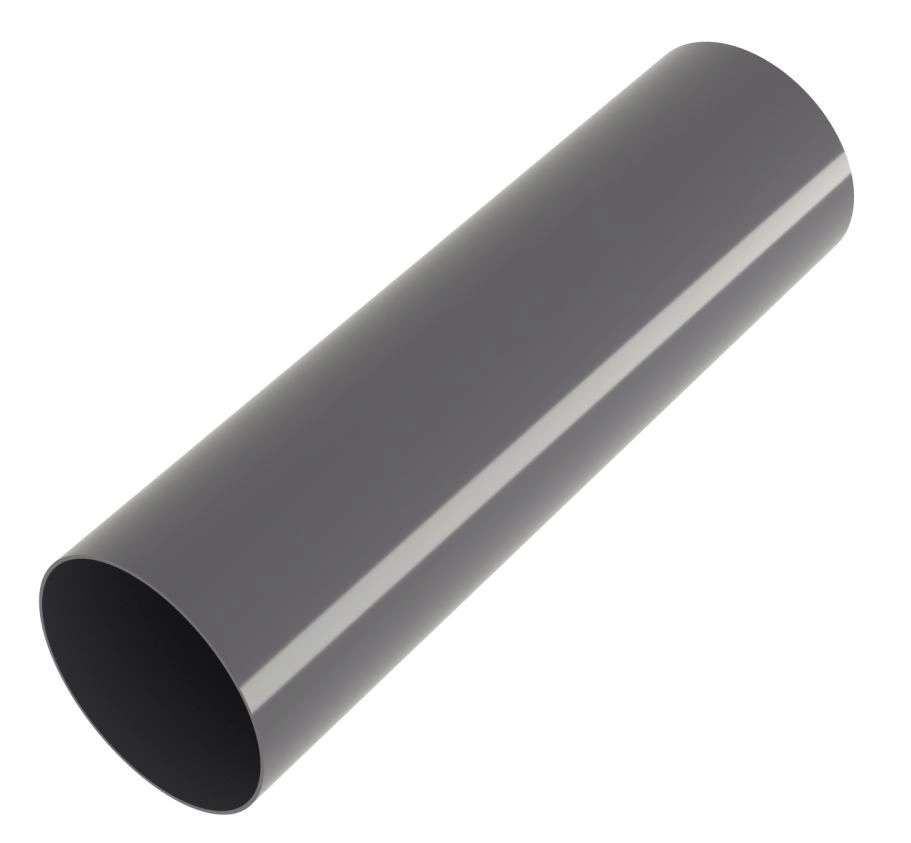 Труба водосточная ПВХ Grand Line (графит) 87х3000 мм.