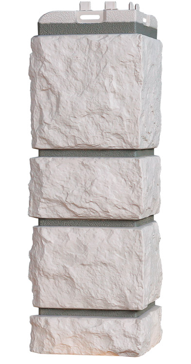 Угол внешний GRAND LINE Design Камелот молочный/пломбирный (шов RAL 7006) 390*120мм