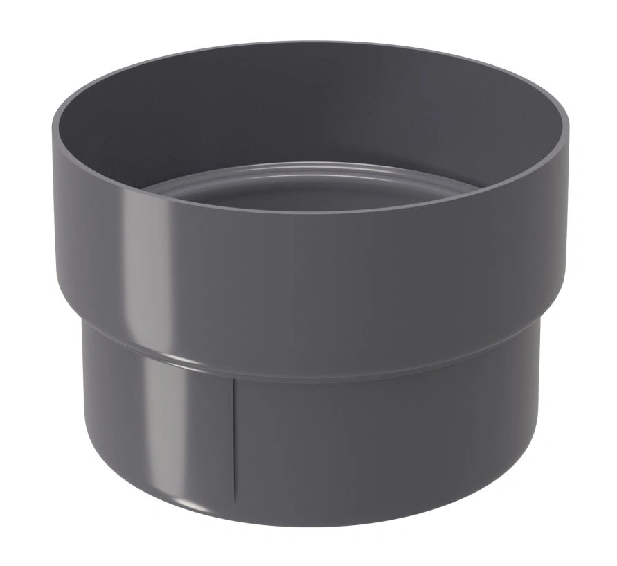 Муфта соединительная ПВХ Grand Line (графит) 87 мм.