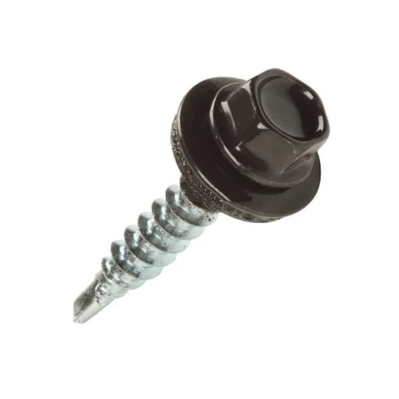 Саморез кровельный 4,8х29мм RAL8017 шоколад