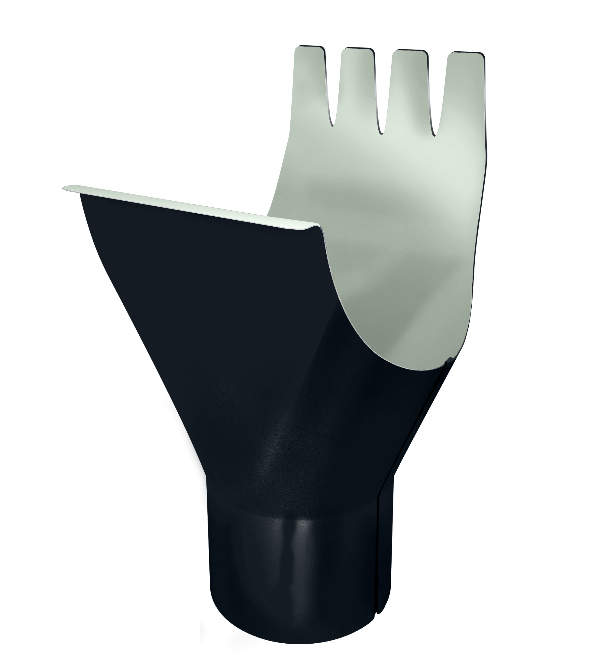 Воронка желоба GRAND LINE PE металл RAL 7024 графитовый 150 мм