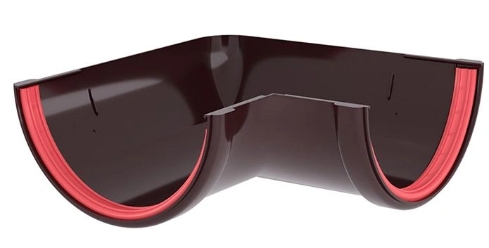 Угол желоба 120мм 90гр ПВХ Grand Line (шоколадный)