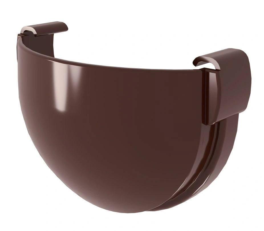 Заглушка желоба 135мм ПВХ Grand Line (шоколадный)