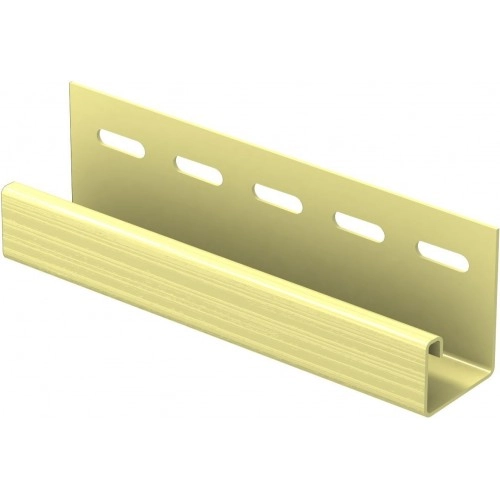 J-профиль для сайдинга U-PLAST Корабельный брус кремовый 3050 мм