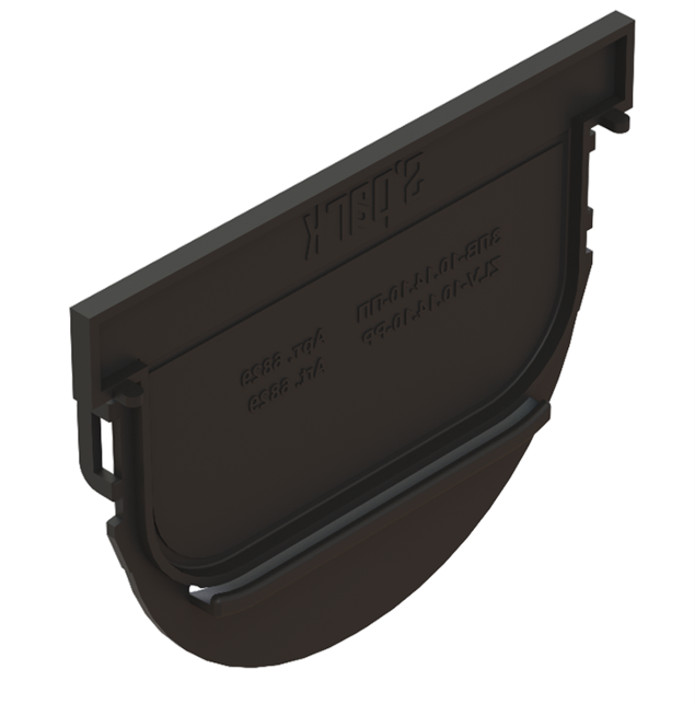 Переходник/заглушка торцевая для лотков, Polymax S'park 3 DN100, 6829