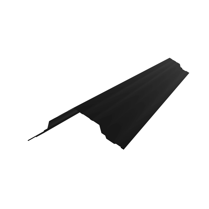 Конек малый прямой 140 x 140 ДАМИР (0,45/9005 черный МАТ)