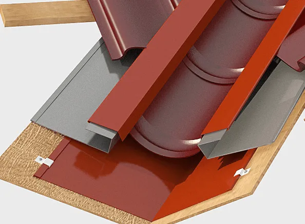 Ендова полукруглая 220 x 90 ДАМИР (0,45/7024 графит МАТ) в Благовещенске