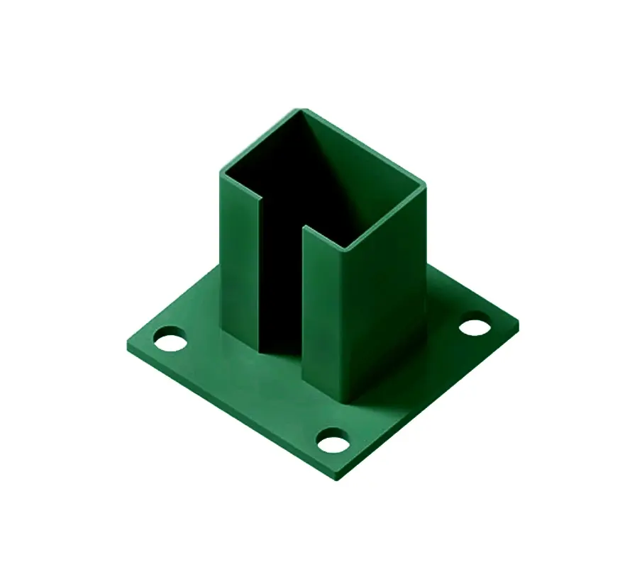 Крепление опорного столба 63х83 (пор. окраш. 6005 зеленый мох)
