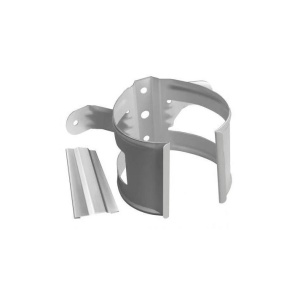 Кронштейн трубы на дерево металл Grand Line (RAL 9003 сигнально белый) 100 мм