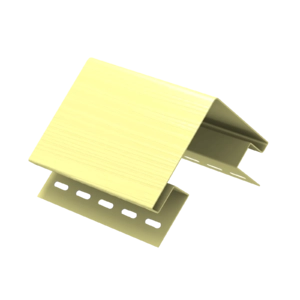 Угол внешний для сайдинга U-PLAST Корабельный брус кремовый 3050 мм