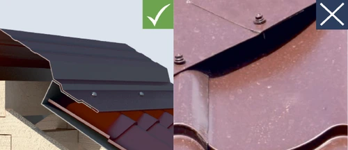 преимущества доборных элементов Дамир: фиксация